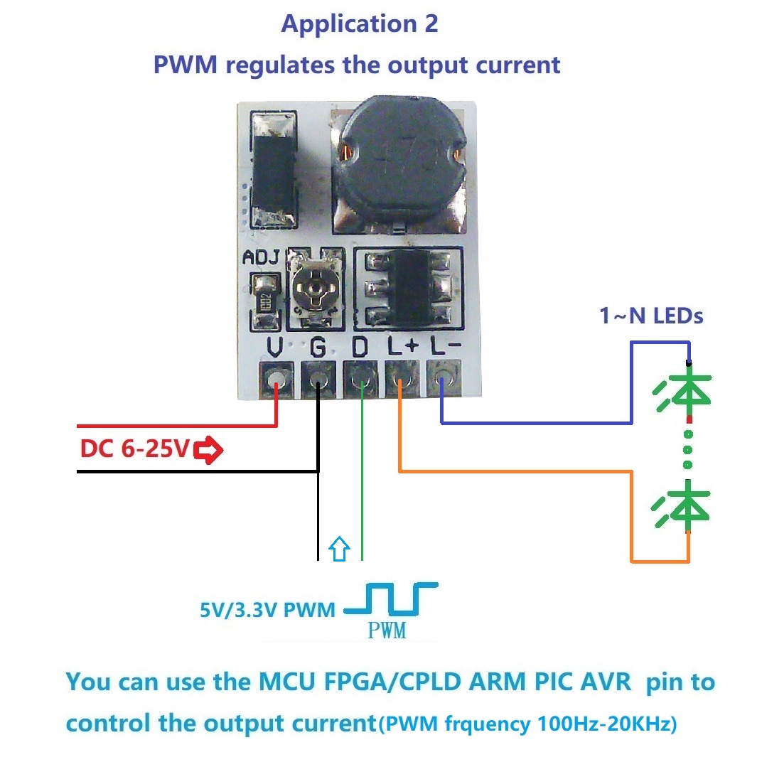 Home Automation Arduino - 정전류 조절식 PWM LED 드라이버 모듈,