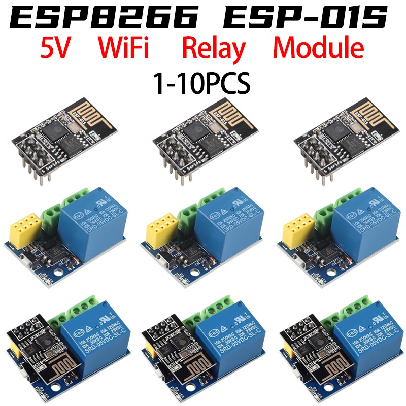 Home Automation With Arduino - ESP8266 ESP-01 ESP-01S 5V WiFi 릴레이