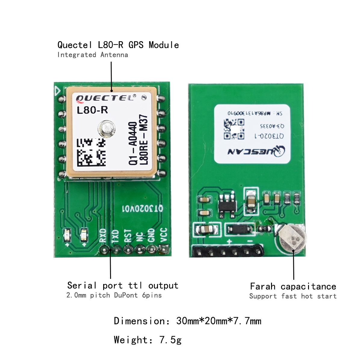 Quectel L80-R L80RE-M37 직렬 GPS - Home Automation Arduino 리뷰 및 가격
