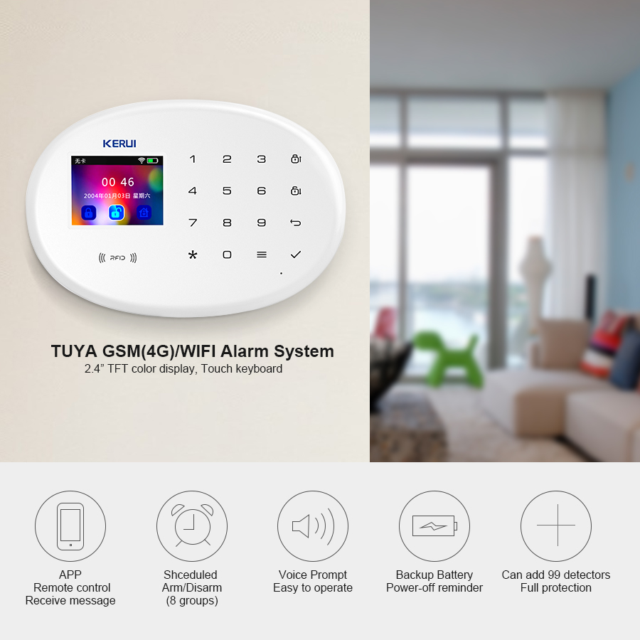 KERUI W202 와이파이 GSM 경보 시스템 키트, - Smart Home Automation Diy 리뷰 및 가격