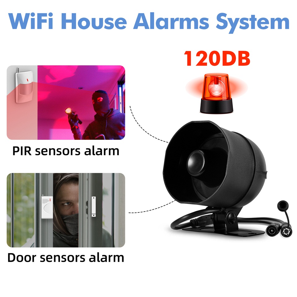 KERUI 120db 사이렌 경보 시스템 WiFi Tu - Smart Home Automation Diy 리뷰 및 가격