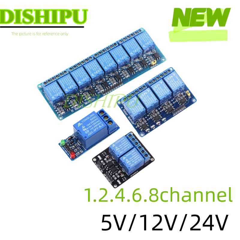 DC 5V 12V 24V 1 2 4 6 8 채널 릴레이 - Relay 8 Channel Board 리뷰 및 가격