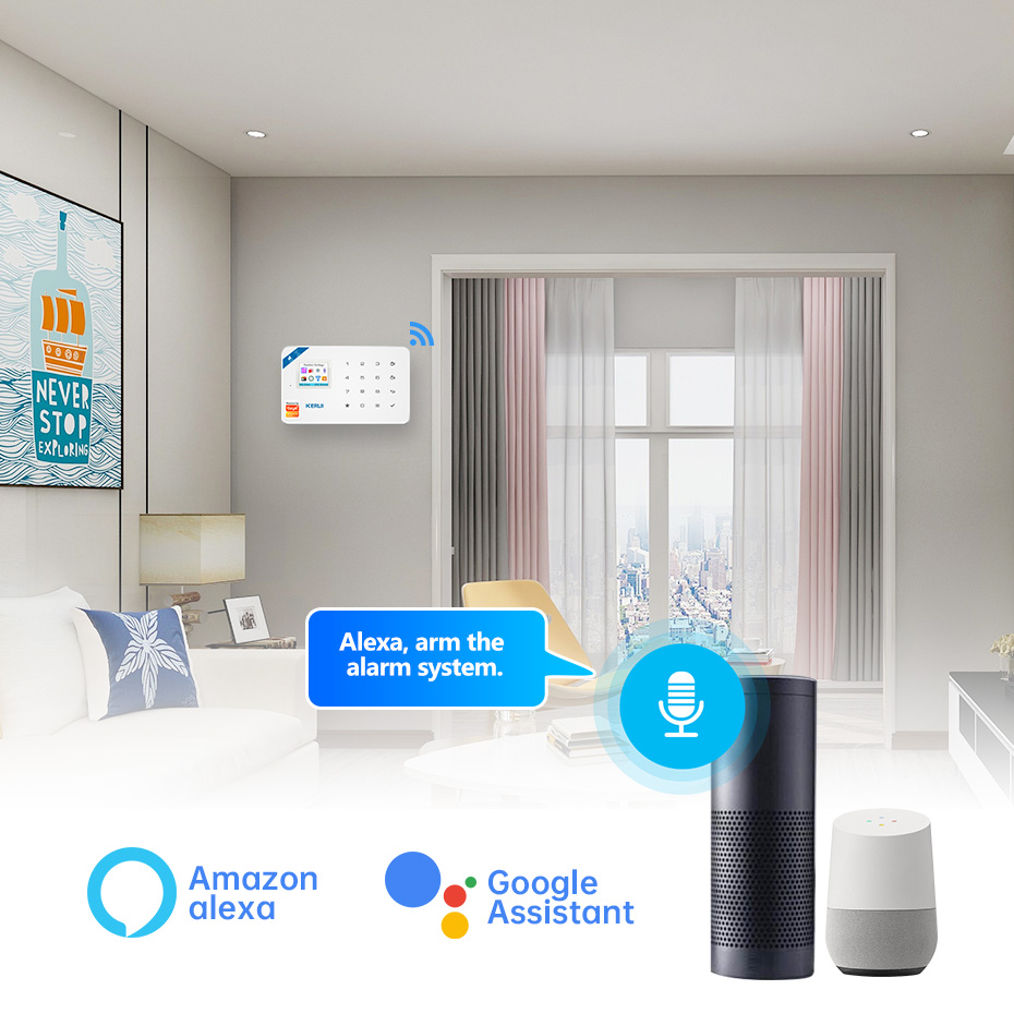 KERUI 보안 경보 시스템 키트 W184 4G WIF - Smart Home Automation Diy 리뷰 및 가격